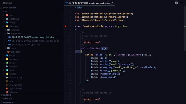Laravel 7 Tutorial for Beginners 14 Migrating Part 1 |Kurdish| смотреть онлайн