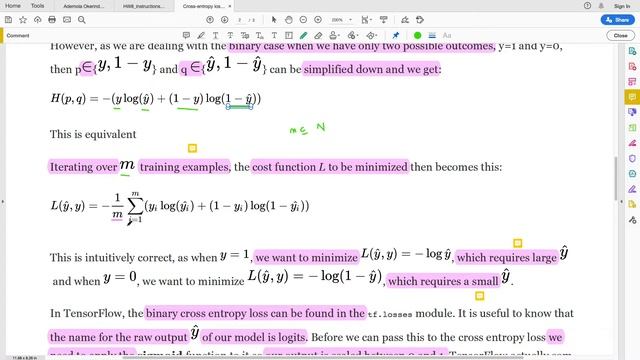 Cross-entropy loss (log loss) смотреть онлайн