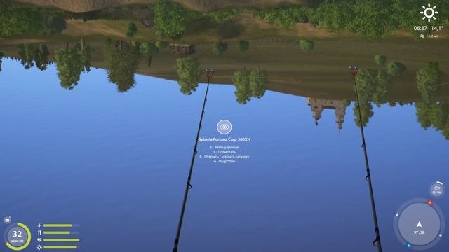 Русская рыбалка 4 - река Сура - Осётр и стерлядь у деревни смотреть онлайн