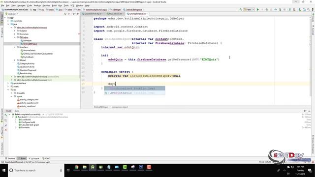 Kotlin Android Tutorial Multichoices Quiz App part 5 Question Online Mode смотреть онлайн