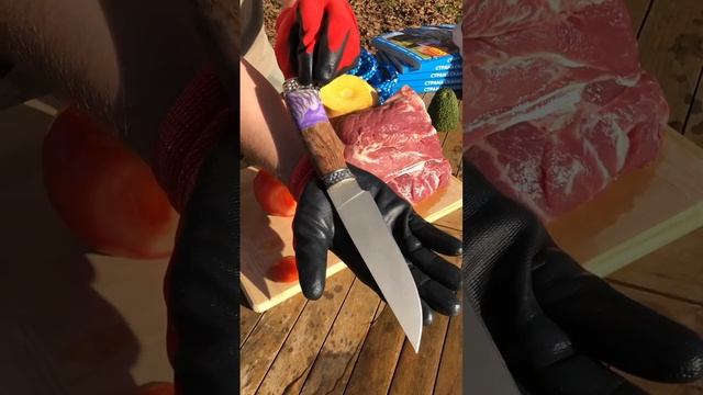 Бешеный резак ручной работы - лезвие изготовлено из высококачественной стали S390 с твердостью 70HR смотреть онлайн