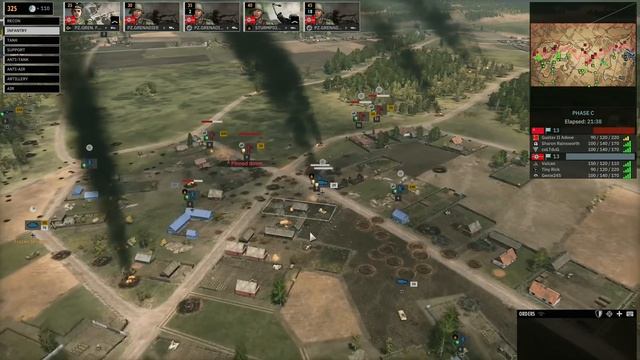 SHUT DOWN SHERMANS! Steel Division 2 Conquest Gameplay (Mogilev, 3v3) смотреть онлайн