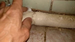 Ремонт старой пластиковой канализации...Бюджетный вариант.