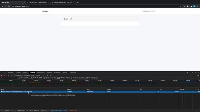 Laravel Websockets on Forge: Running and testing (7/7) смотреть онлайн