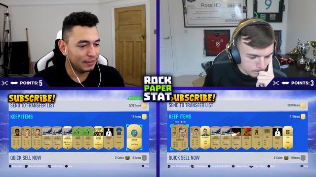 THE BEST NO LOOK PACK EVER 😱 FIFA 19 ROCK PAPER STAT vs Rossi 🔥 (FIFA 19 DISCARD PACKS) смотреть онлайн