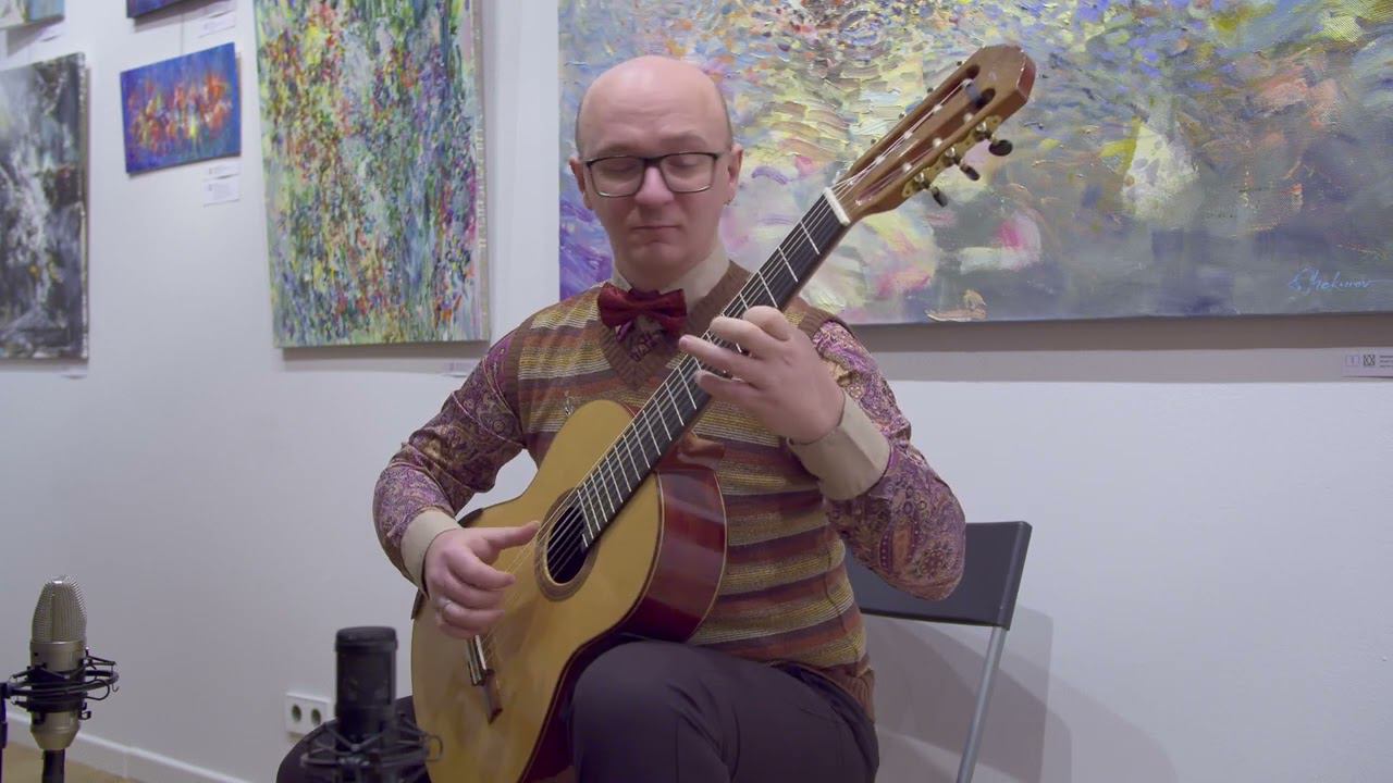 Максим Левченко "Старый сквер" русская семиструнная гитара смотреть онлайн
