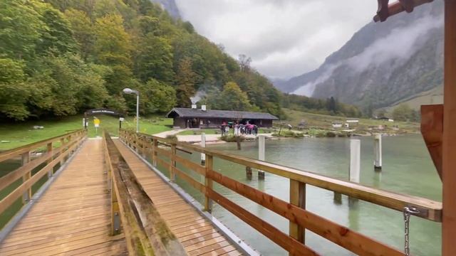 Obersee, Bavarian Lake, Berchtesgaden National Park, Germany.