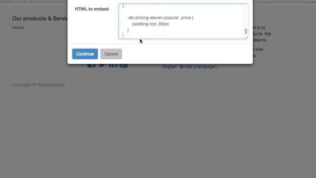 Odoo CMS Embed HTML Building Block - Bootstrap Snippet Embed смотреть онлайн