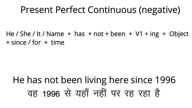 Present Perfect Continuous Tense in hindi | Since / For | Affirmative | Negative | Interrogative смотреть онлайн