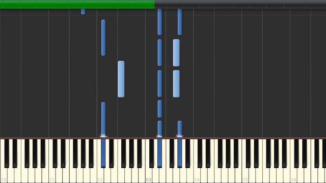 "His Theme" - Synthesia Piano Tutorial (Easy) + Sheet Music смотреть онлайн