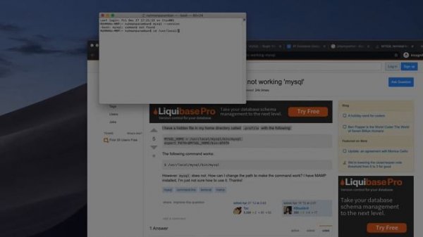 Installing mysql and phpmyadmin in Mac OS