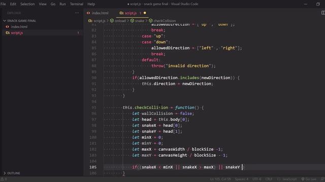 How to Code Snake Game using JavaScript смотреть онлайн