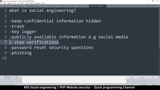 #03 Social engineering | PHP Website Security & hacking protection | Quick programming tutorial смотреть онлайн