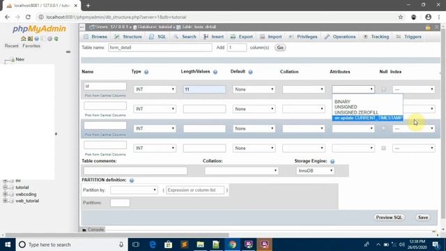 php mysql crud operation | create a table in database | Web Tutorial by Nikhil Koshti смотреть онлайн