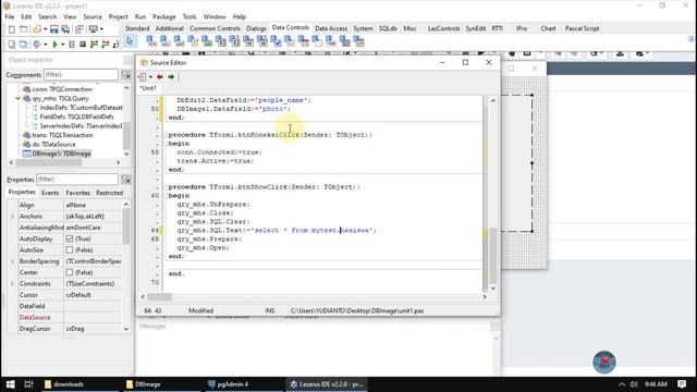 Pemrograman Lazarus & Database PostgreSQL 6 DBImage смотреть онлайн