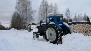 Т-40 //Борьба со снегом продолжается/гидроколун готовим к бою))