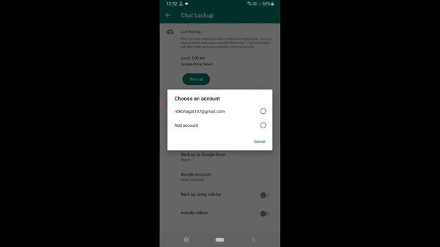 WhatsApp No Backup Found, No Backup Found For This Account WhatsApp Problem смотреть онлайн