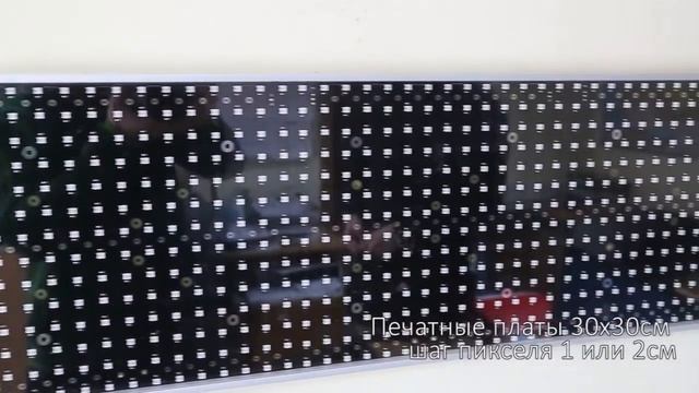 Светодиодная полноцветная бегущая строка смотреть онлайн