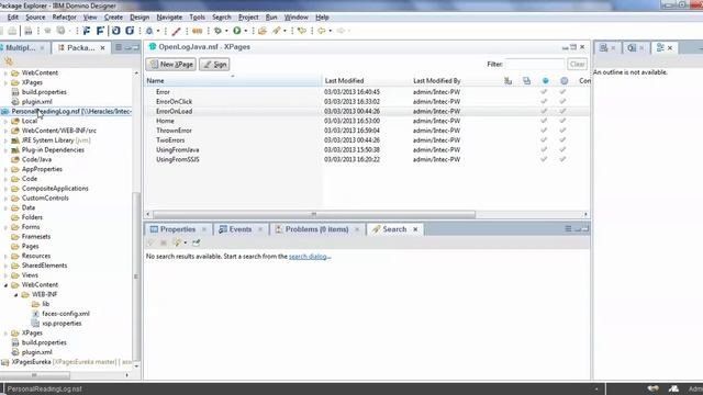 OpenNTF OpenLog Logger for XPages смотреть онлайн