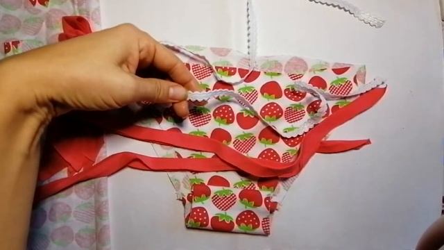 Как сшить трусики на девочку. Комплект детского нижнего белья. 1 часть. смотреть онлайн