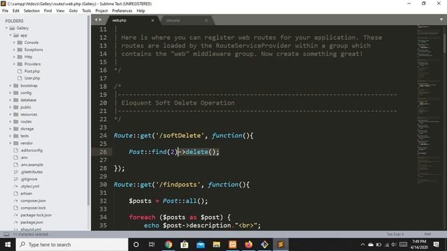 Laravel 7 Ep-21 (Tinker Restore, Delete and Force Delete in Laravel in Urdu/Hindi) смотреть онлайн