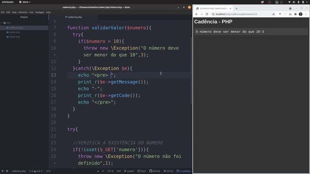 Try, catch e finally: tratando exceptions com PHP смотреть онлайн