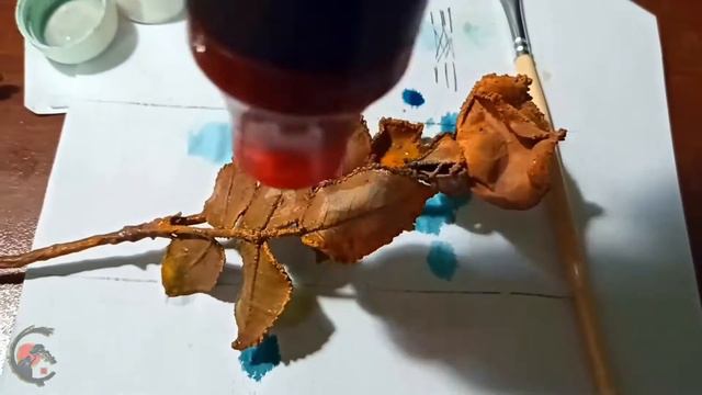 The method of applying Malachite Patina to a rose coated with electroplated copper from DM "SKALA"! смотреть онлайн