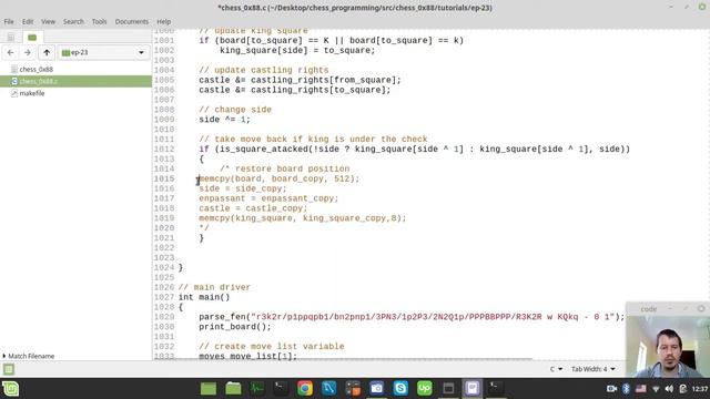 23-How CHESS ENGINE knows whether it s king is IN CHECK or not смотреть онлайн