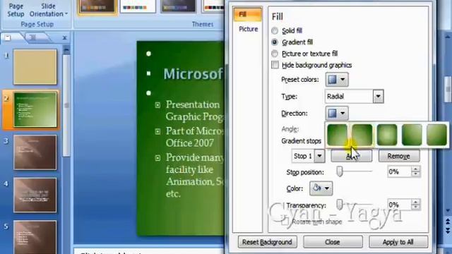 MS PowerPoint 2007 Tutorial in Hindi / Urdu : Using Themes & Background Styles - 5 смотреть онлайн