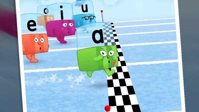 Playing Go Explore Alphablocks Fun Run (A and E; смотреть онлайн