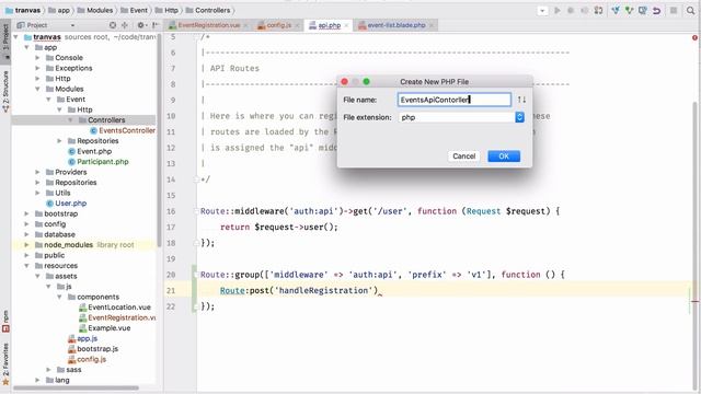 Tranvas: 16 Register Component for the Laravel application using VueJs component смотреть онлайн