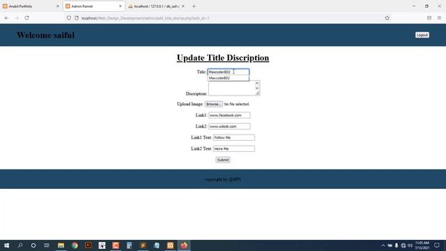 #PHP #Full #Course In Bangla For Beginners | Part 13 | Edit Delete Title Description php Code смотреть онлайн