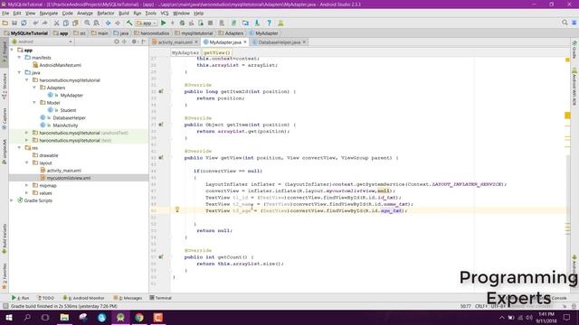 #3 Display custom ListView from SQLite Database in Android Studio Tutorial смотреть онлайн