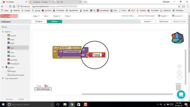 How to get image from firebase in thunkable wallpaper app | Show image from Firebase | смотреть онлайн