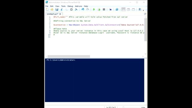 Fetch Data From SQL Server Database using MS PowerShell. смотреть онлайн