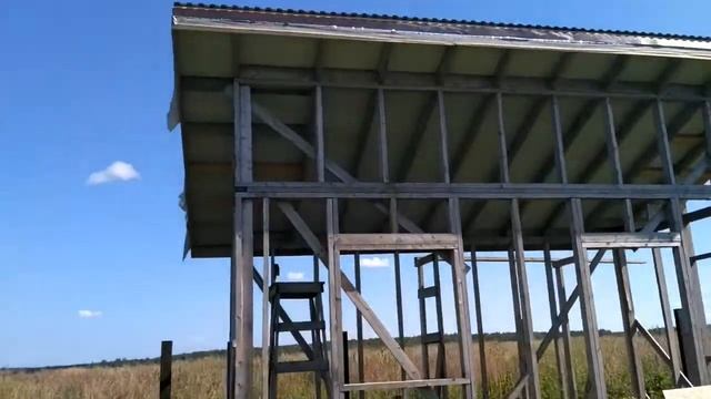 Каркасный дачный домик. Крыша. смотреть онлайн