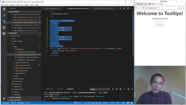 Angular coding 4 Show html content in tooltips смотреть онлайн