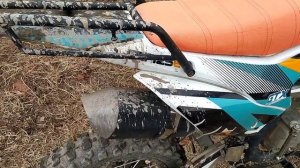 Звук питбайка в полный газ на прямотоке (Racer 125E)