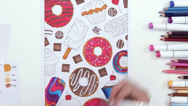 How to Draw With Colored Pencils & Markers TOGETHER (EASY!) смотреть онлайн