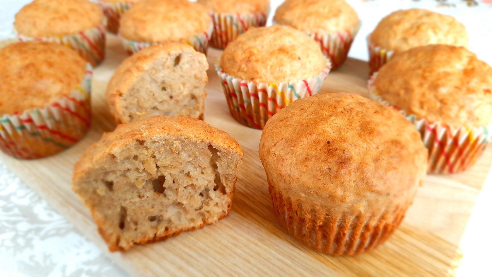 ОВСЯНЫЕ КЕКСЫ С БАНАНОМ ? Полезные Кексы из Овсяных Хлопьев _ Овсяные Маффины смотреть онлайн