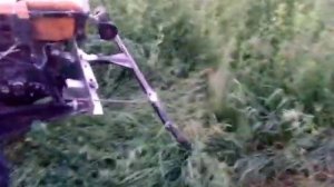 Роторная косилка на мотоблоке видио как в роботе ...