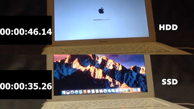 apple macbook a1342 mid 2010 test ssd vs hdd смотреть онлайн