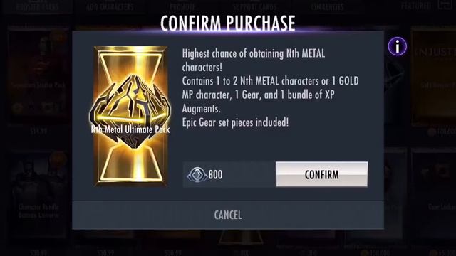 INJUSTICE MOBILE | NTH METAL PACK OPENING! 20 NTH METAL PRO AND ULTIMATE PACKS OPENING! смотреть онлайн