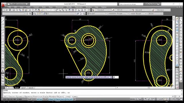AutoCAD 2010 Section 3 Homework смотреть онлайн