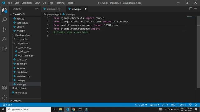 Python Django + Microsoft SQL Server CRUD API Tutorial смотреть онлайн