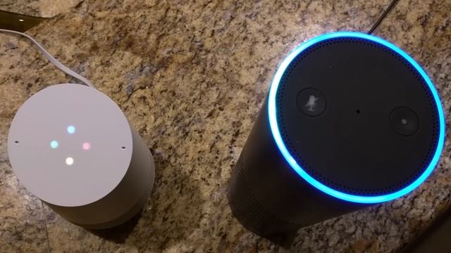 Alexa (Amazon Echo) and Google Home infinite loop conversation смотреть онлайн