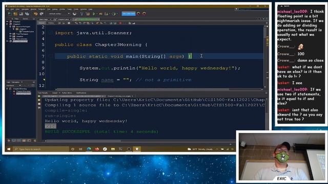 CIS 1500 - Intro to Programming ( Java ) - How to Work with Primitive Data Types - Fall 2021 смотреть онлайн