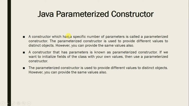 Part #13 | Constructor | Default Constructor | Parameterized Constructor | Java Tutorial | In Hindi смотреть онлайн
