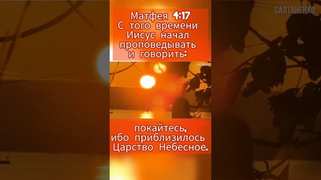 Иисус начал проповедывать и говорить: покайтесь, ибо приблизилось Царство Небесное. смотреть онлайн