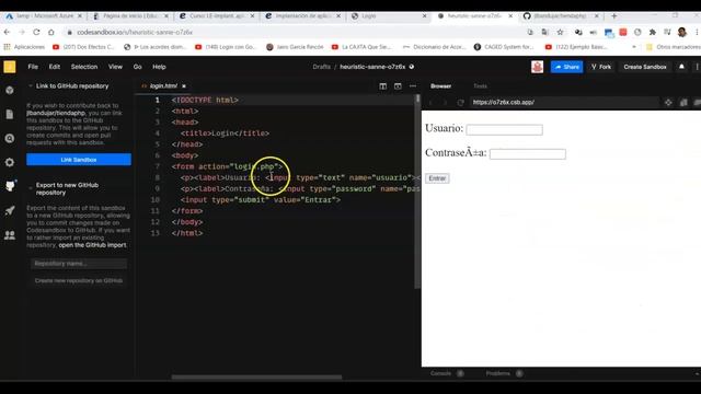 Utilizando codesandbox y github смотреть онлайн